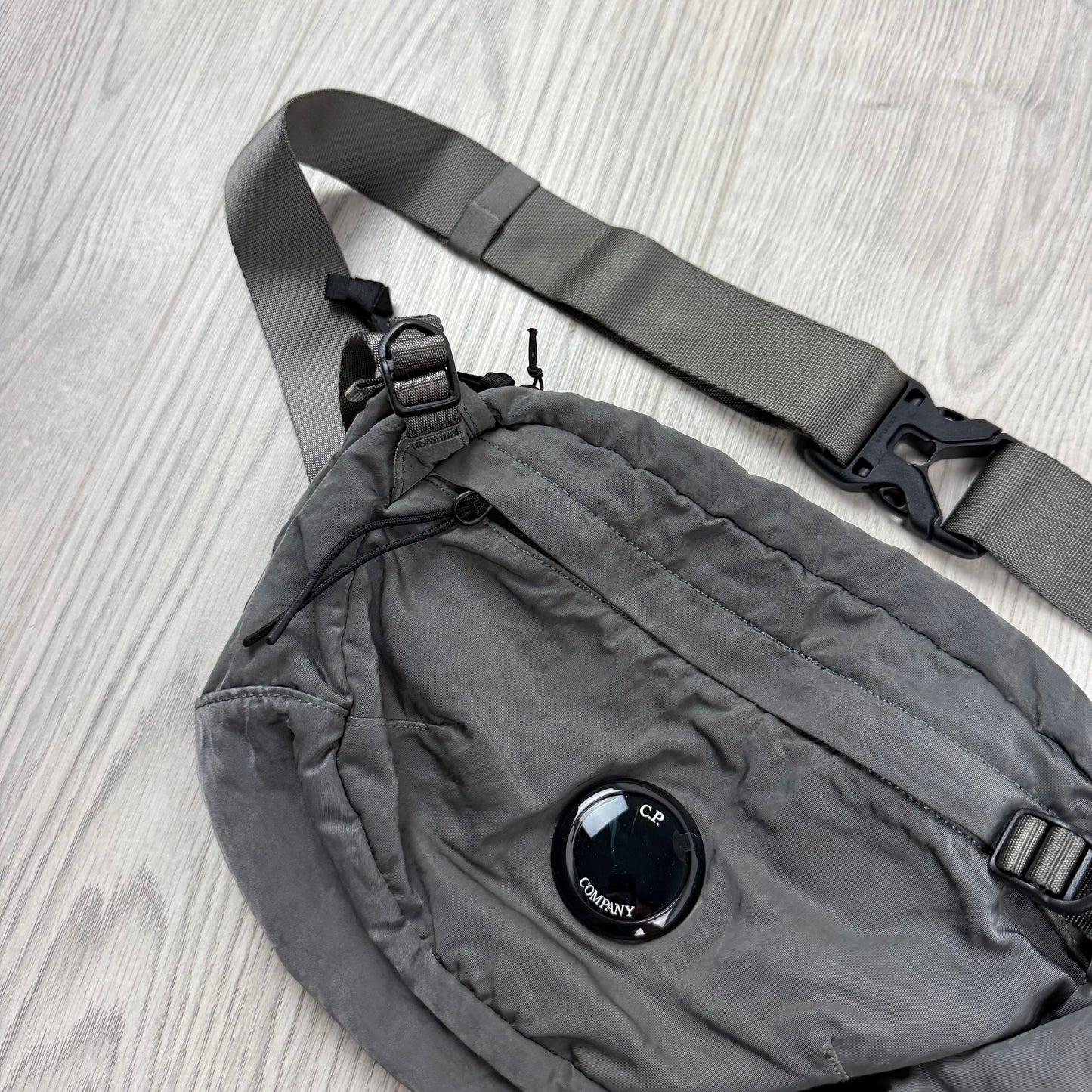 CP Company Zip Chrome Bag - Gunmetal