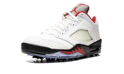 Air Jordan 5 Low Golf "Fire Red - Silver Tongue" CU4523 100