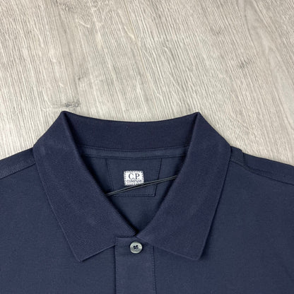 CP Company Piquet Polo Shirt - Navy