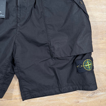 Stone Island Stretch Tela Bermuda Shorts in Black