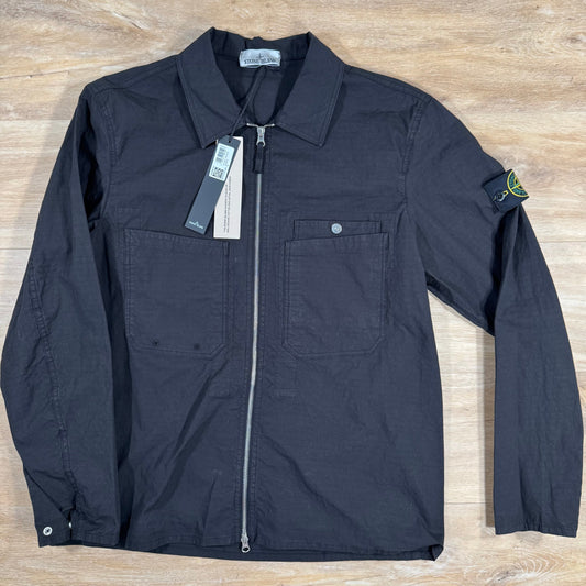 Stone Island Mil-Spec Stretch Ripstop-TC Overshirt in Black