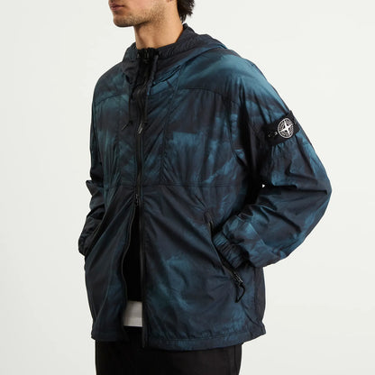 Stone Island Skin Touch Nylon-TC Corrosion Jacket in Black