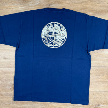 Stone Island Organic Cotton Compass Camo T-Shirt in Marine Blue