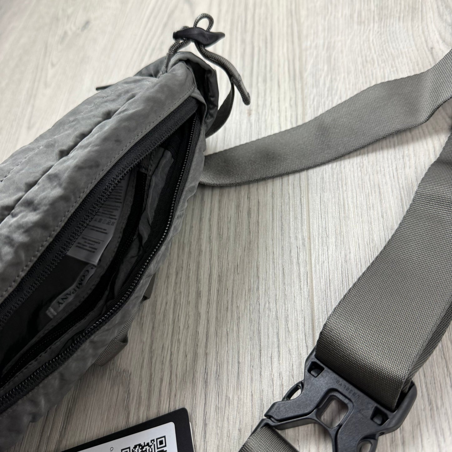 CP Company Zip Chrome Bag - Gunmetal