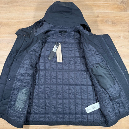 Stone Island Ghost Weatherproof Cotton Canvas Parka in Navy