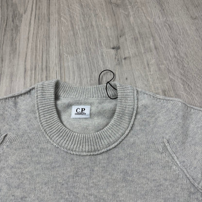 CP Company Knit Sweatshirt - Off White Melange