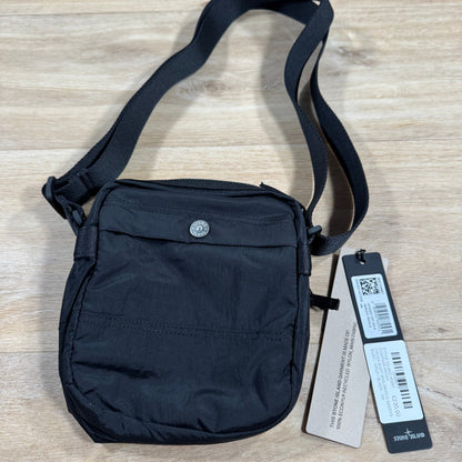 Stone Island Coated Nylon Metal Body Bag in Black