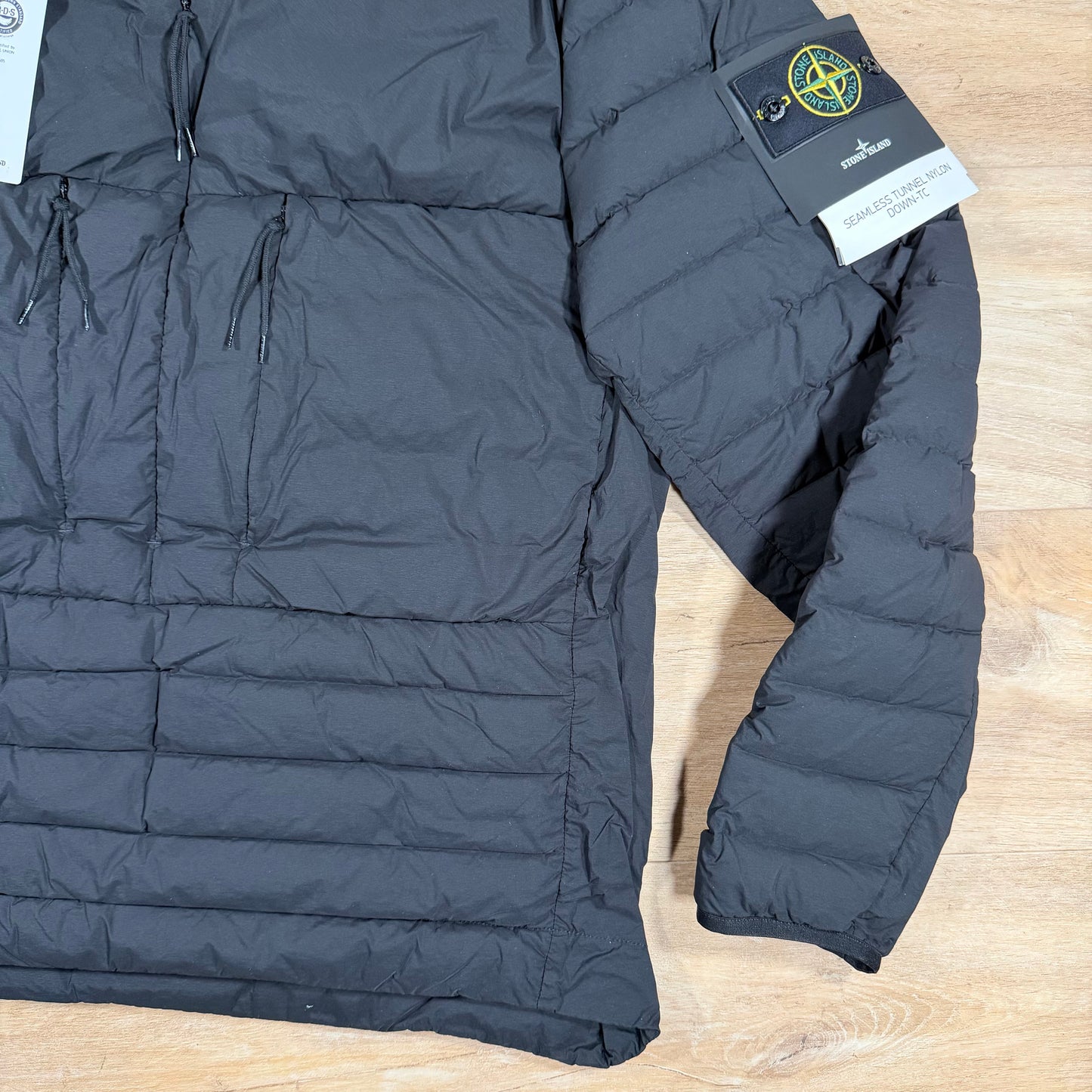 Stone Island Seamless Tunnel Nylon Down-TC Anorak in Black