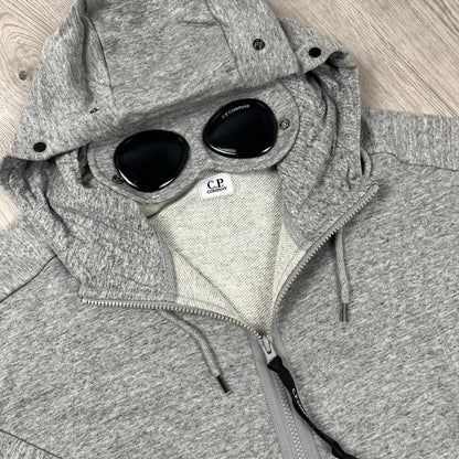 CP Company Raised Fleece Goggle Hoodie - Grey