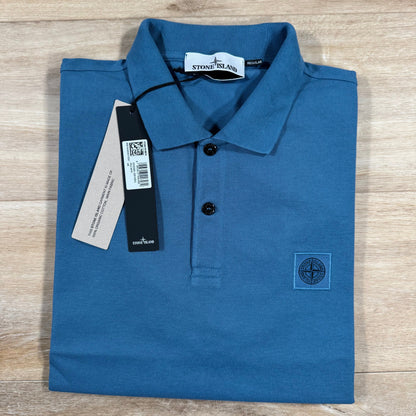 Stone Island Regular Fit Polo Shirt in Steel Blue