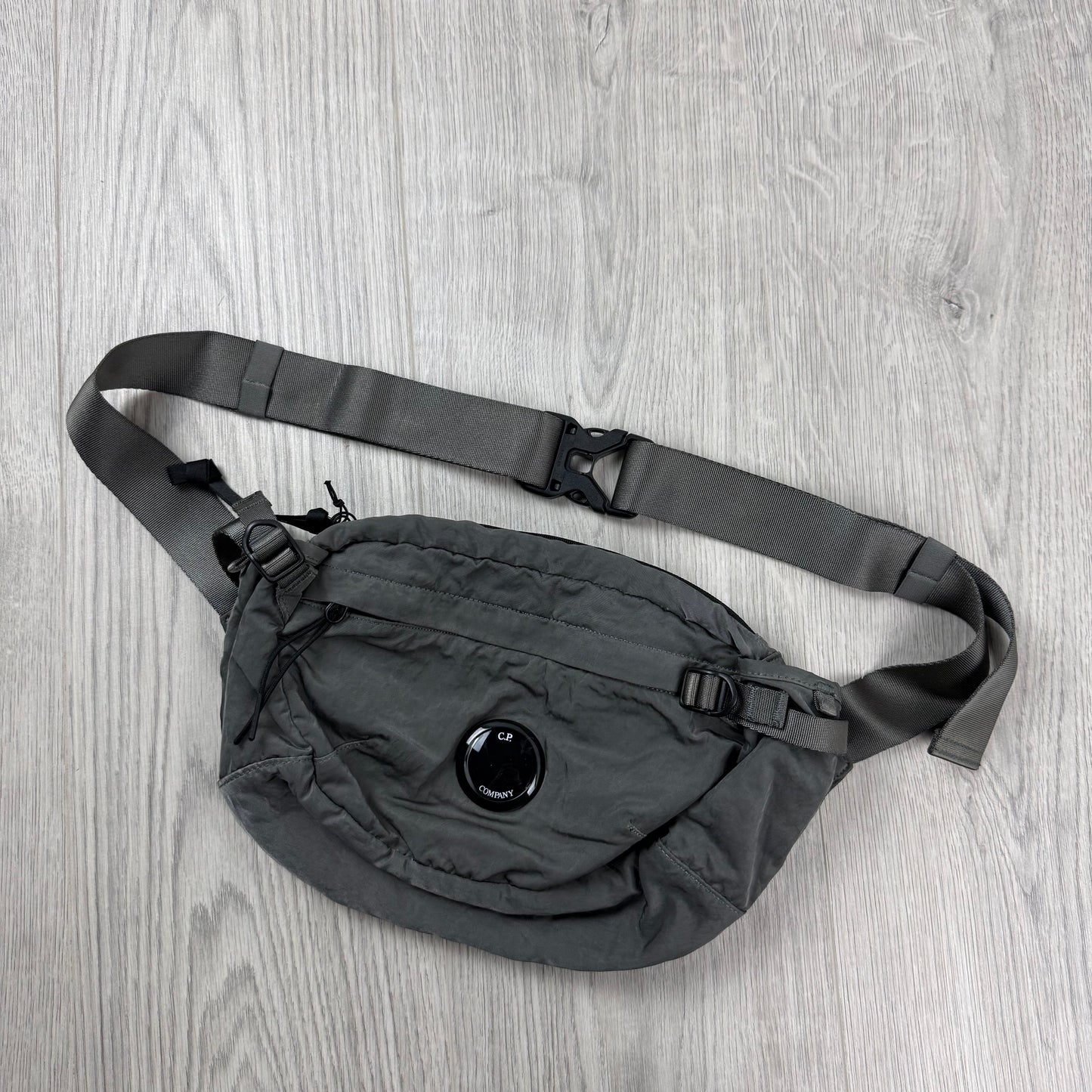 CP Company Zip Chrome Bag - Gunmetal