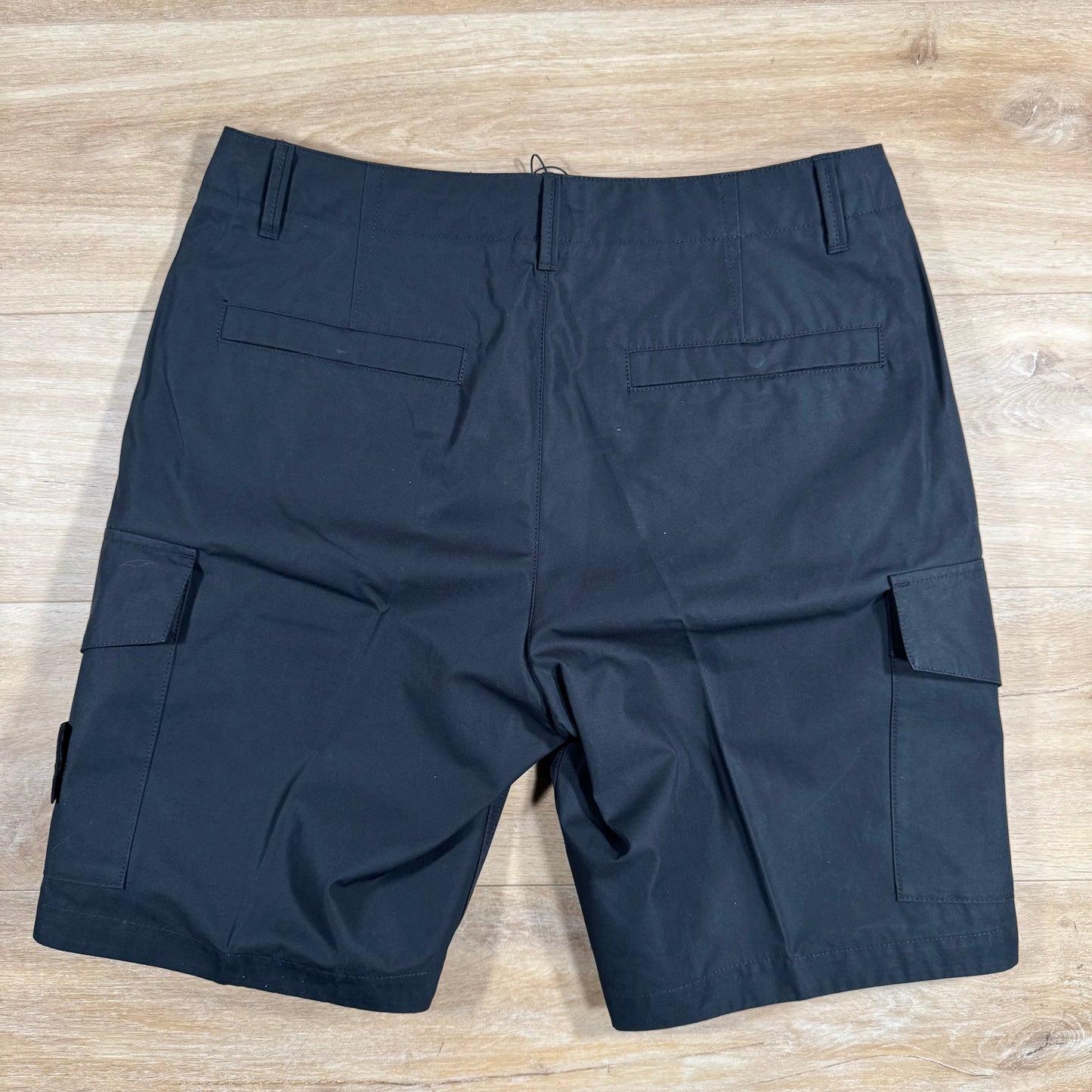 Stone Island Weatherproof Ghost Cargo Bermuda Shorts in Black