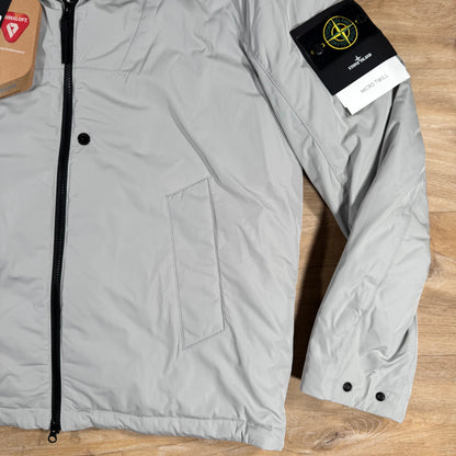 Stone Island Micro Twill Padded Jacket in Pearl Grey