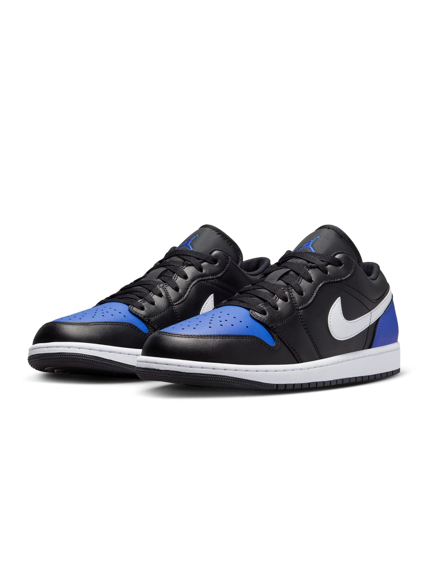 Air Jordan Men's 1 Low - Black/Royal Toe