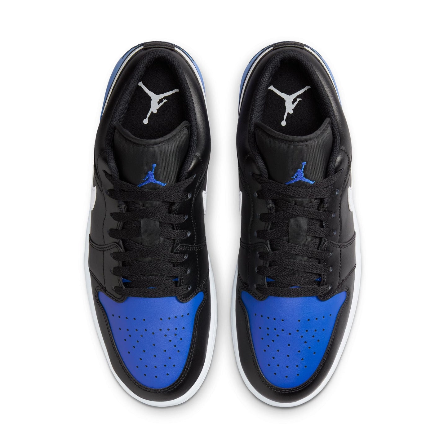 Air Jordan Men's 1 Low - Black/Royal Toe