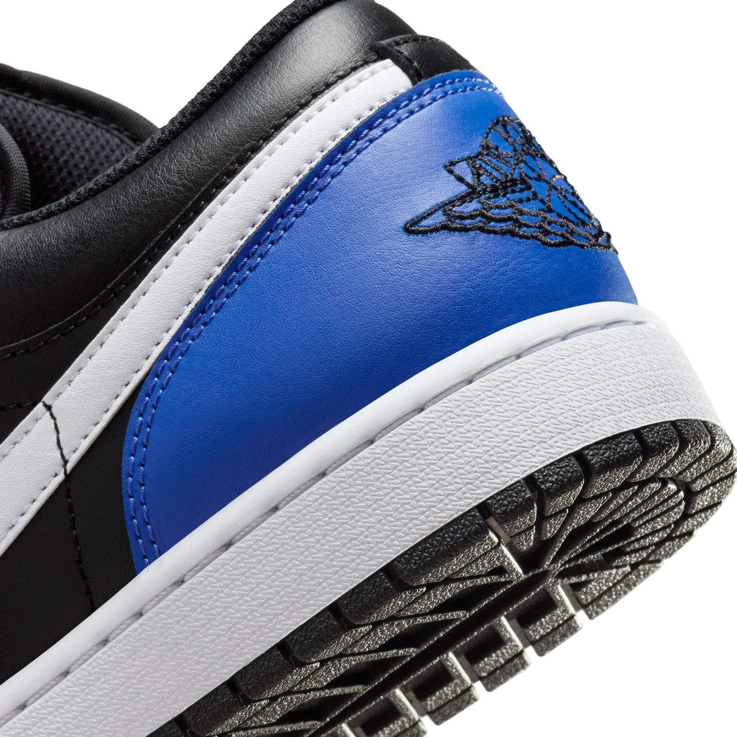 Air Jordan Men's 1 Low - Black/Royal Toe