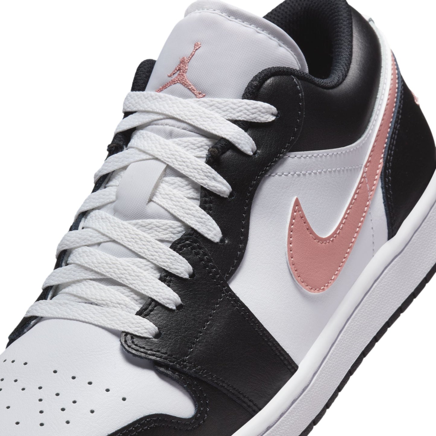 Air Jordan Mens 1 Low - White/Rust Pink