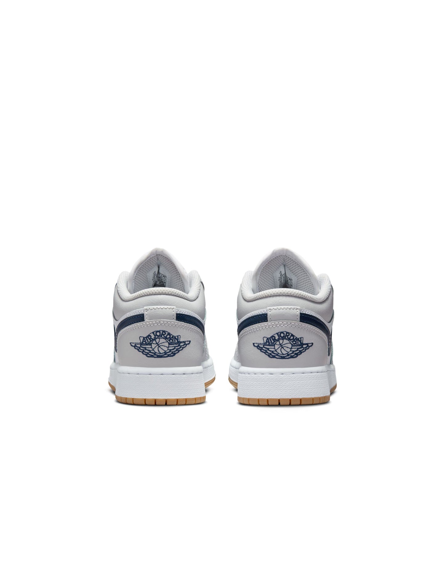 Air Jordan Big Kids 1 Low - White/Midnight Navy