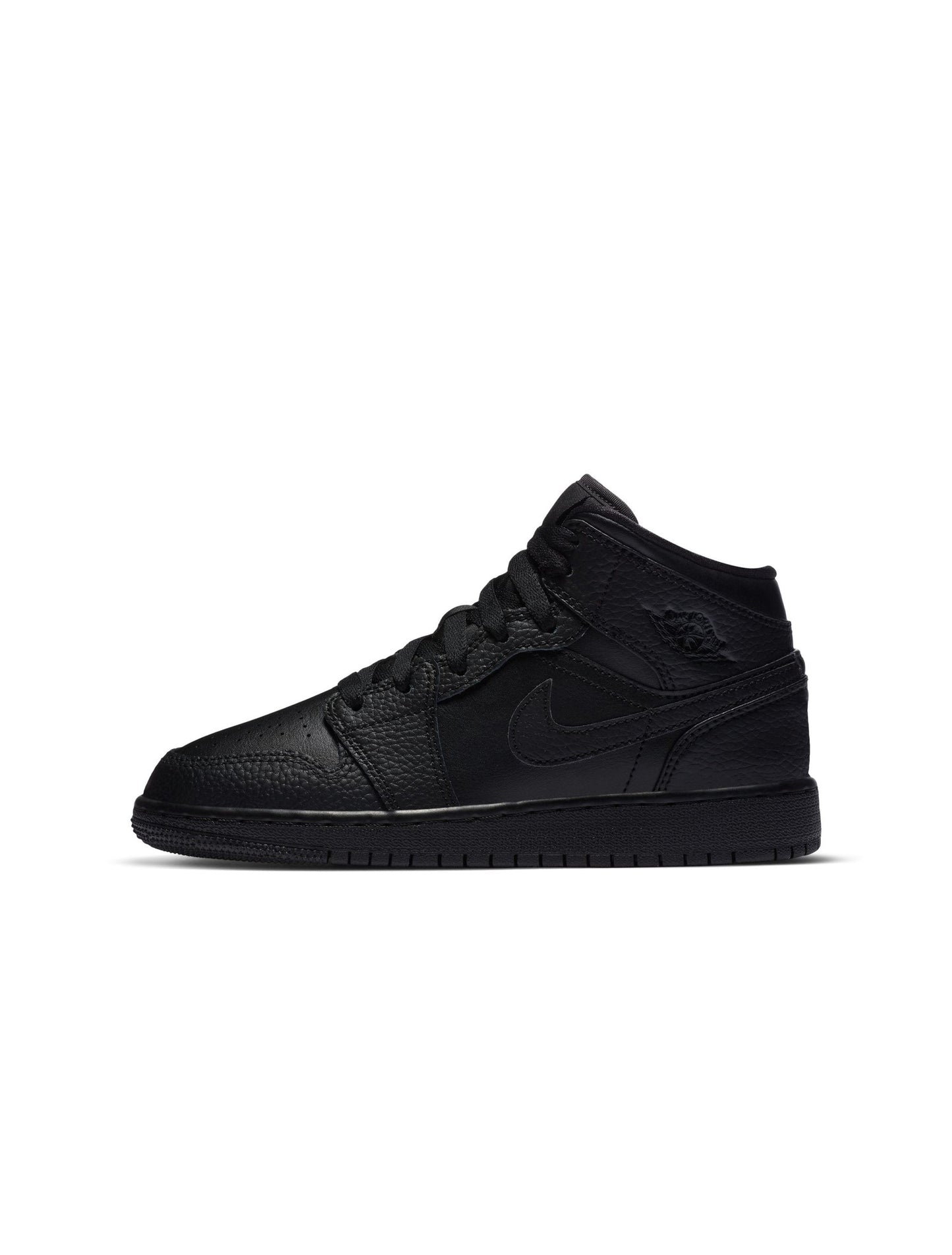 Air Jordan Big Kids 1 Mid - Triple Black