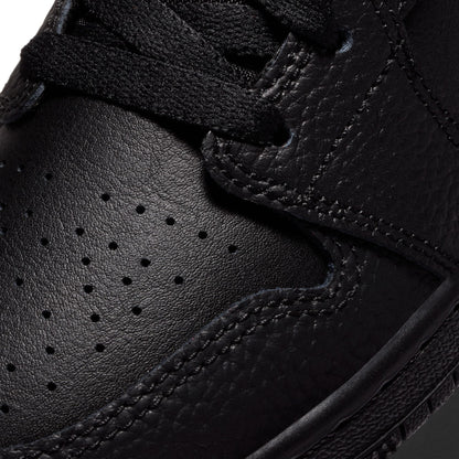 Air Jordan Big Kids 1 Mid - Triple Black