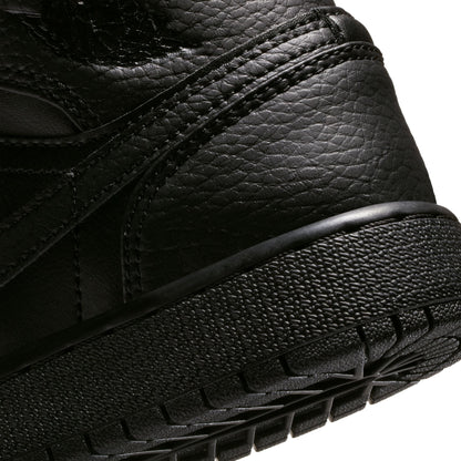 Air Jordan Big Kids 1 Mid - Triple Black