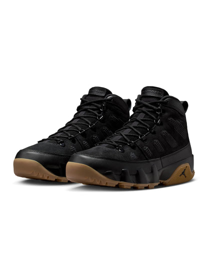 Air Jordan Mens 9 Retro - Black/Gum