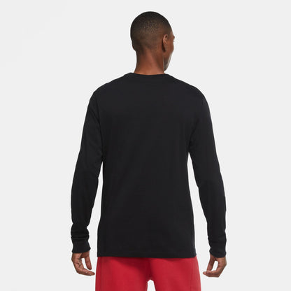 Air Jordan Mens Jumpman Chimney Long Sleeve Tee - Black