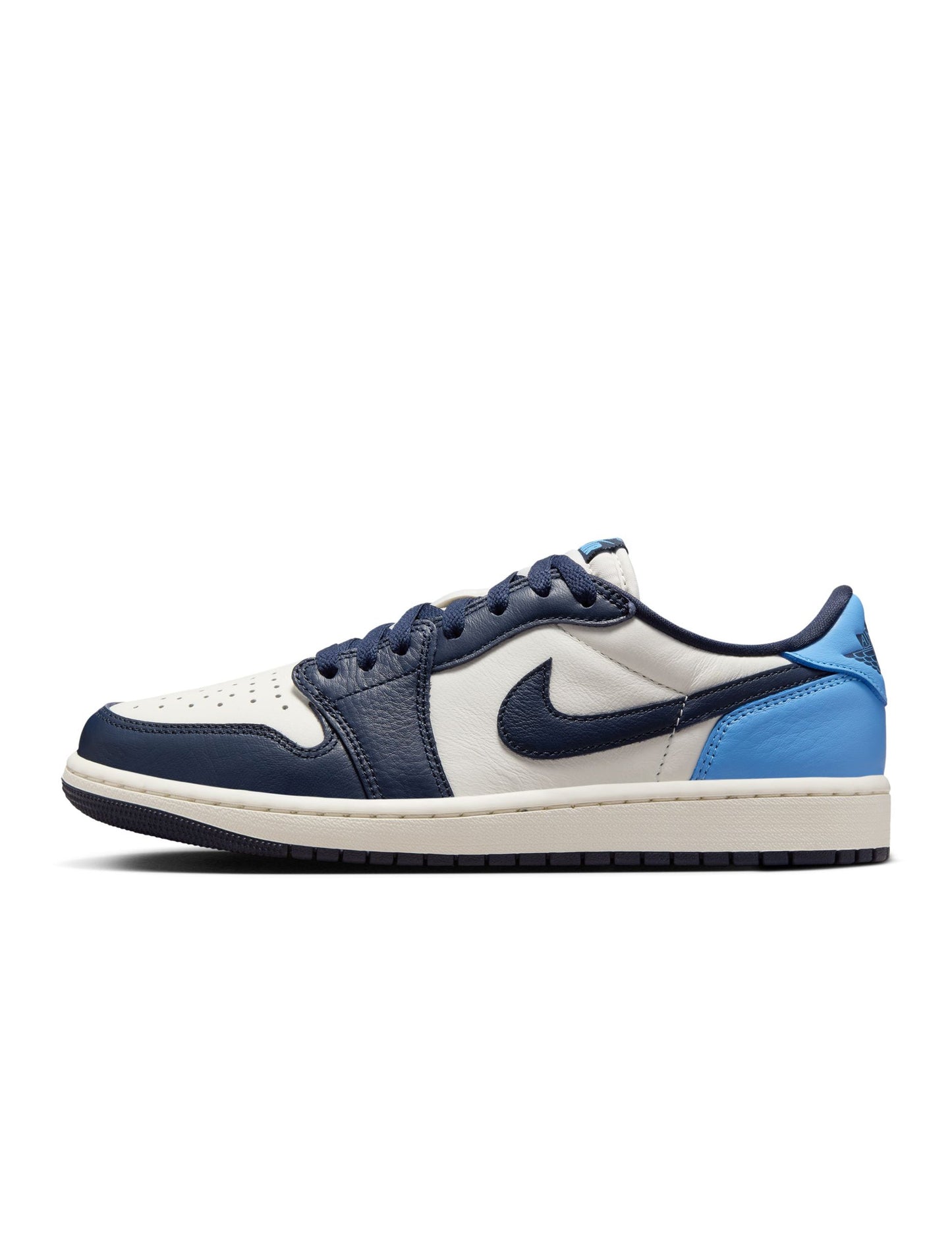 Air Jordan Mens 1 Low OG UNC - Obsidian