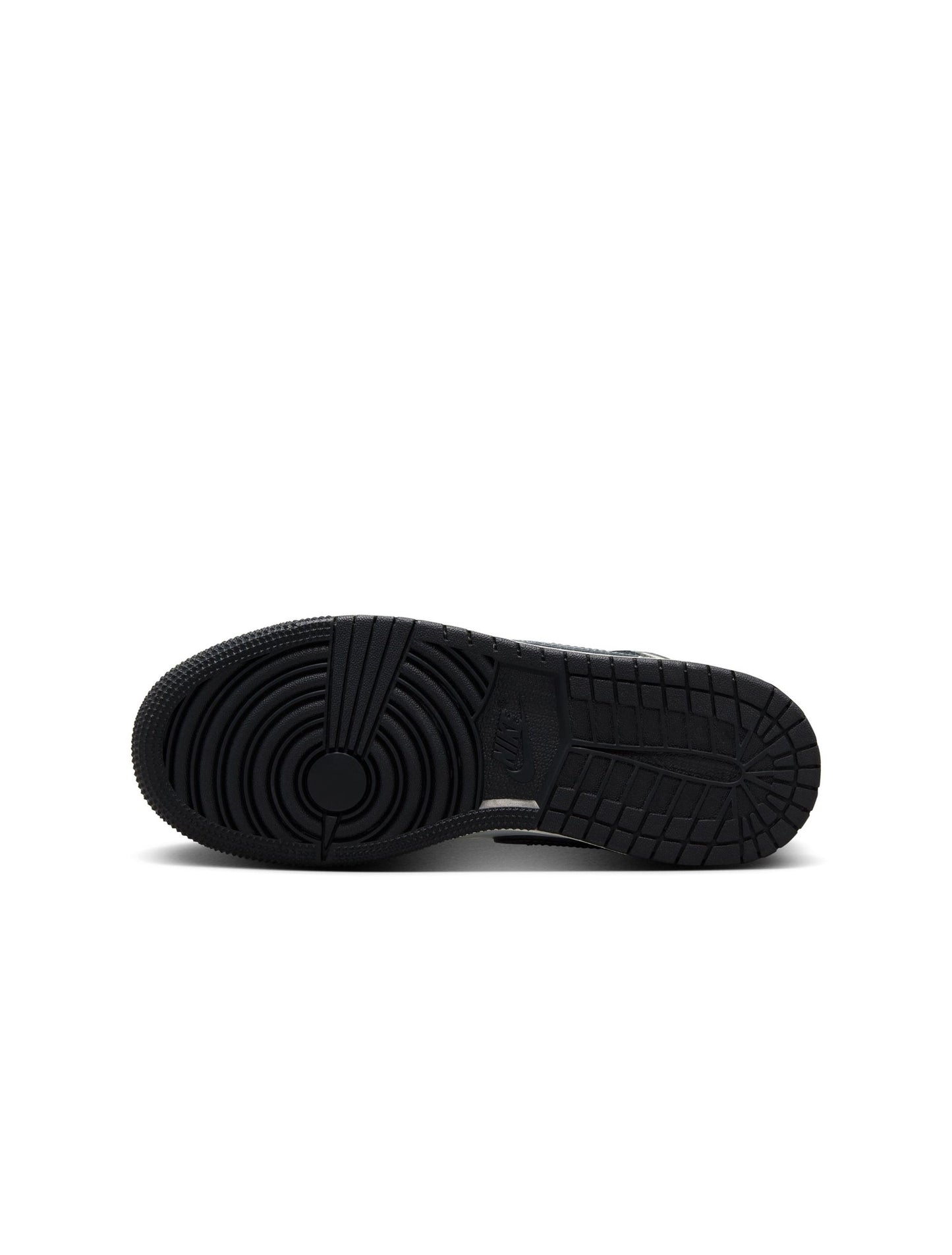 Air Jordan Big Kids 1 Mid - Black Off Noir