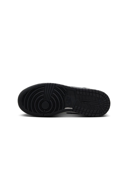 Air Jordan Big Kids 1 Mid - Black Off Noir