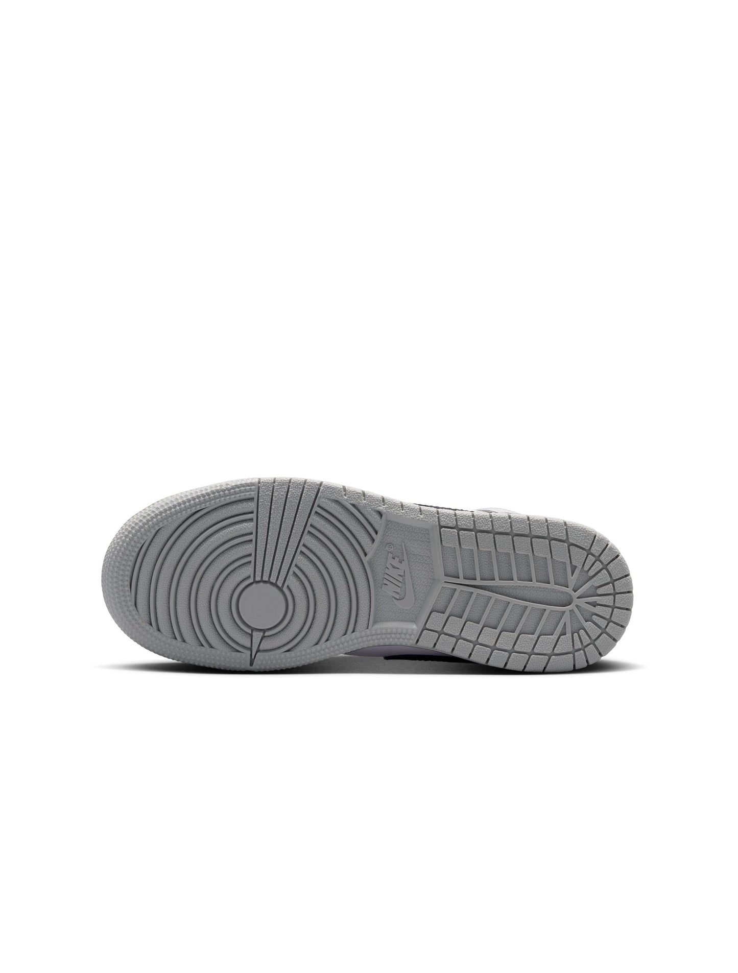 Air Jordan Big Kids 1 Mid - White/Smoke Grey