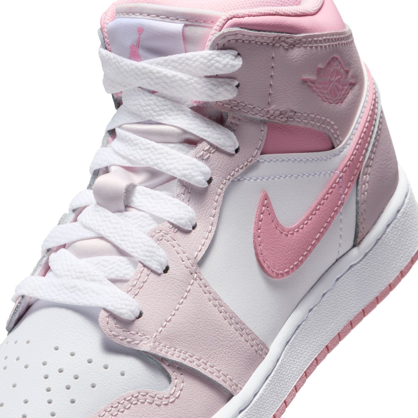 Air Jordan Big Kids 1 Mid - Pearl Pink