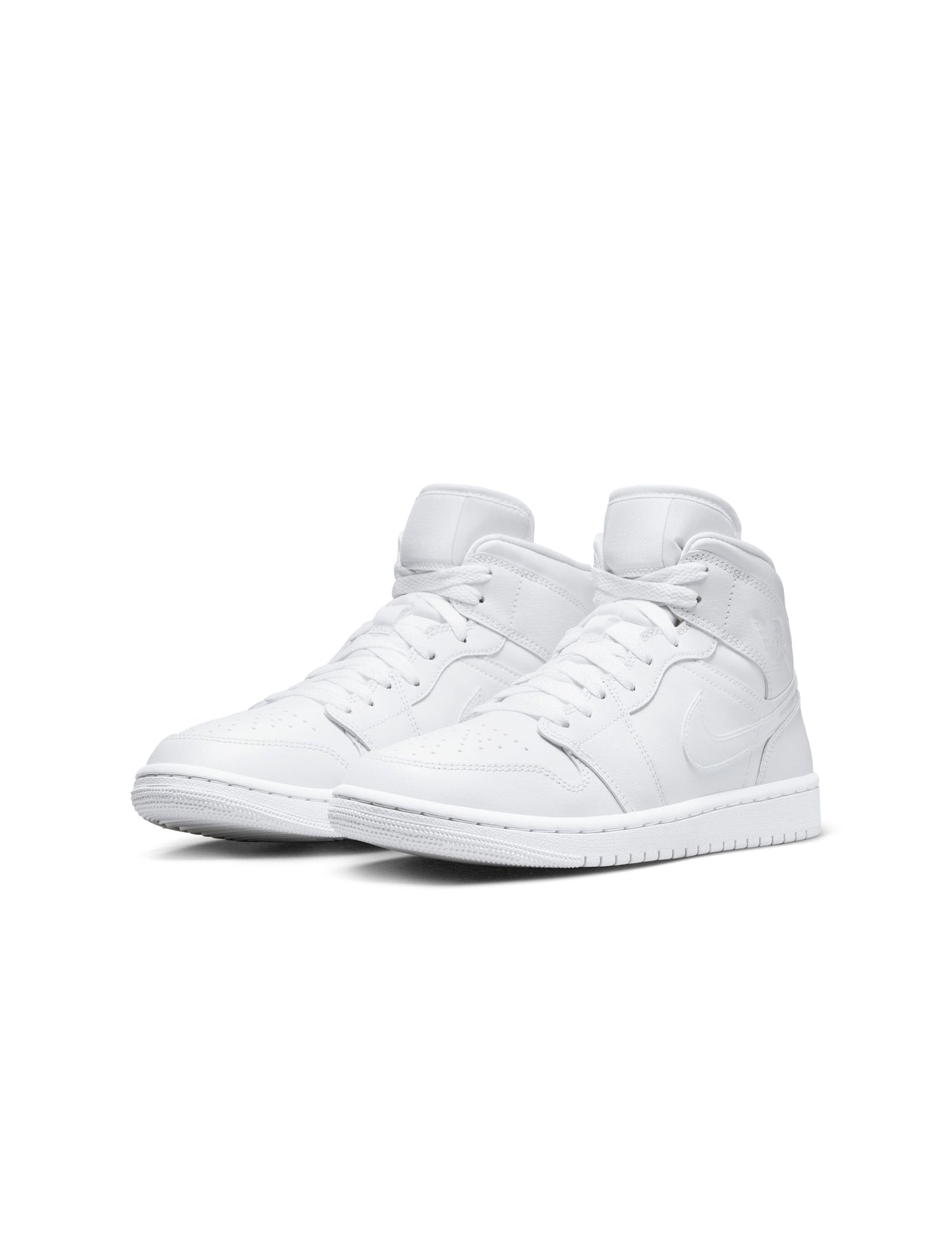 Air Jordan Womens 1 Mid - Triple White