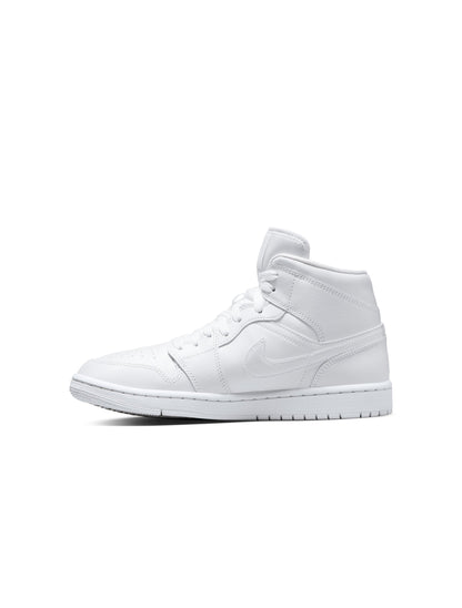 Air Jordan Womens 1 Mid - Triple White