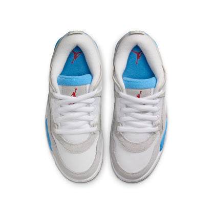 Air Jordan Big Kids 4 RM - White/Neutral Grey