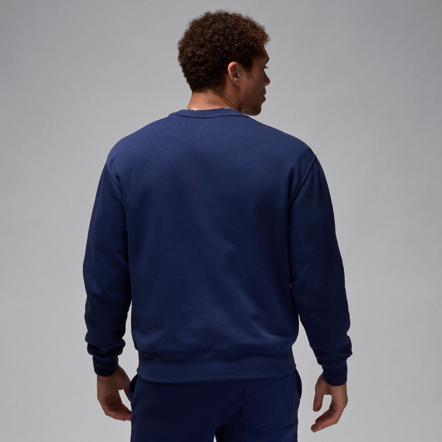 Air Jordan Brooklyn Fleece Crewneck - Midnight Navy/White