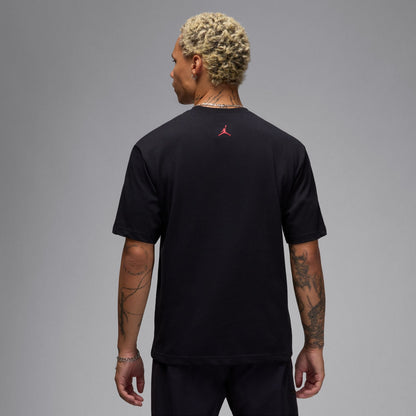 Air Jordan Mens Sneaker Patch Tee - Black