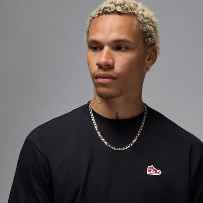 Air Jordan Mens Sneaker Patch Tee - Black