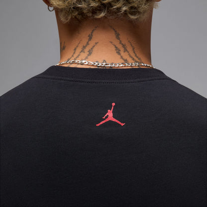 Air Jordan Mens Sneaker Patch Tee - Black