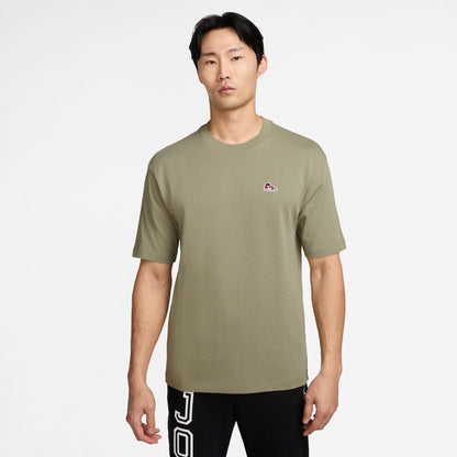 Air Jordan Mens Sneaker Patch Tee - Medium Khaki
