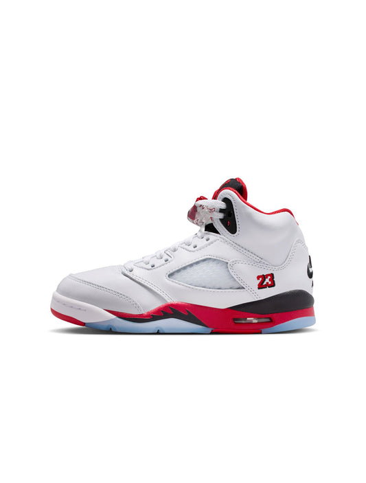 Air Jordan Big Kids 5 Retro - Fire Red