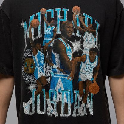 Air Jordan Mens Flight Essentials Tee - Black/Dark Powder Blue