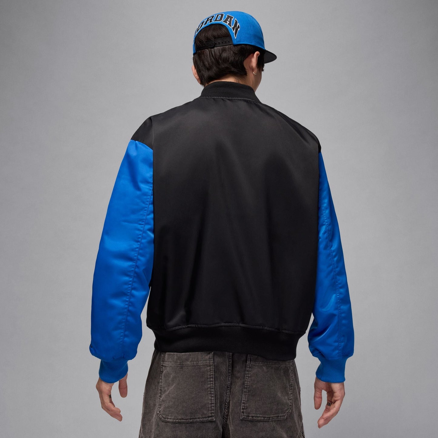 Air Jordan Mens Collegiate Varsity Jacket - Black/Sport Blue