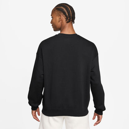 Air Jordan Mens Holiday Fleece Crewneck - Black