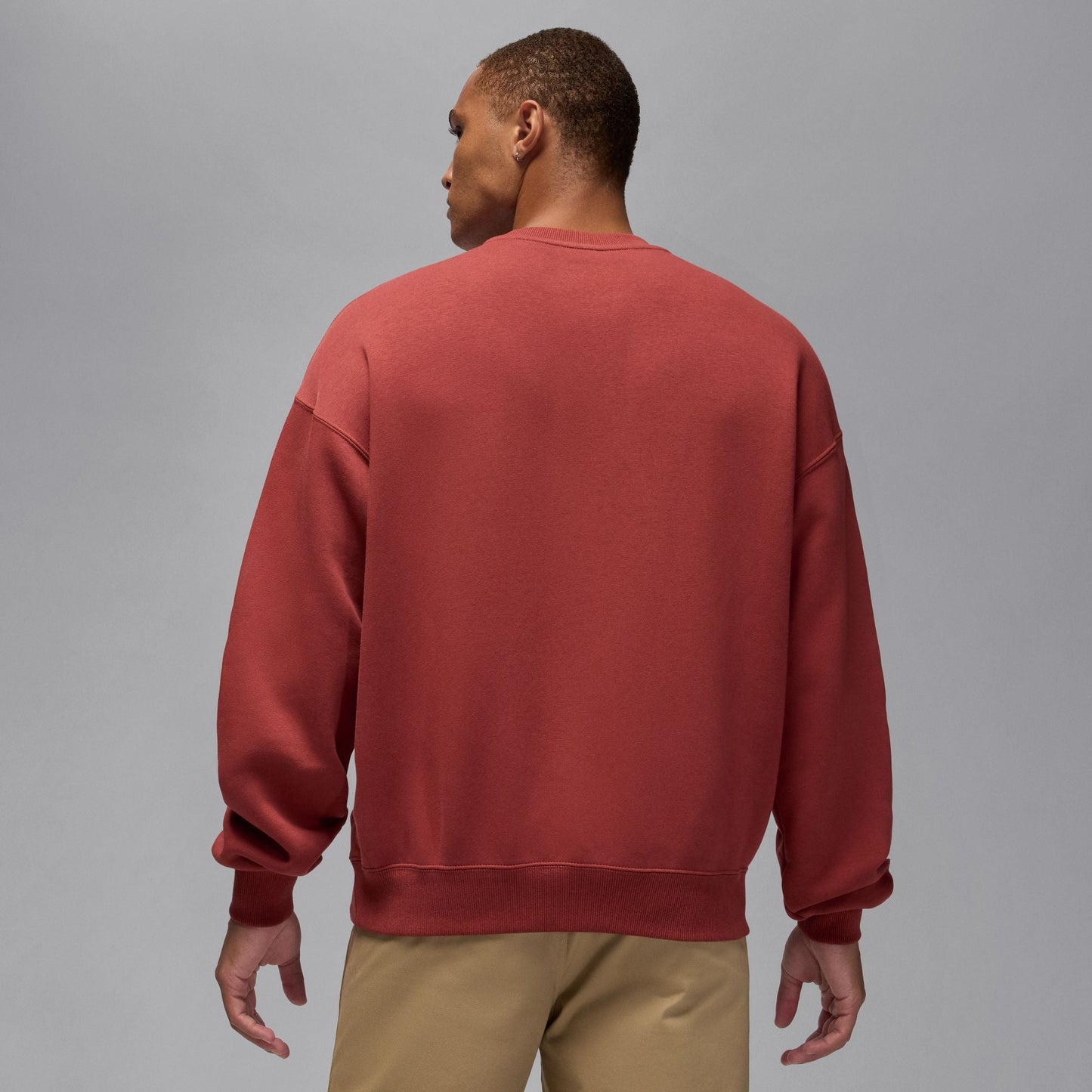 Air Jordan Mens Holiday Fleece Crewneck - Redstone
