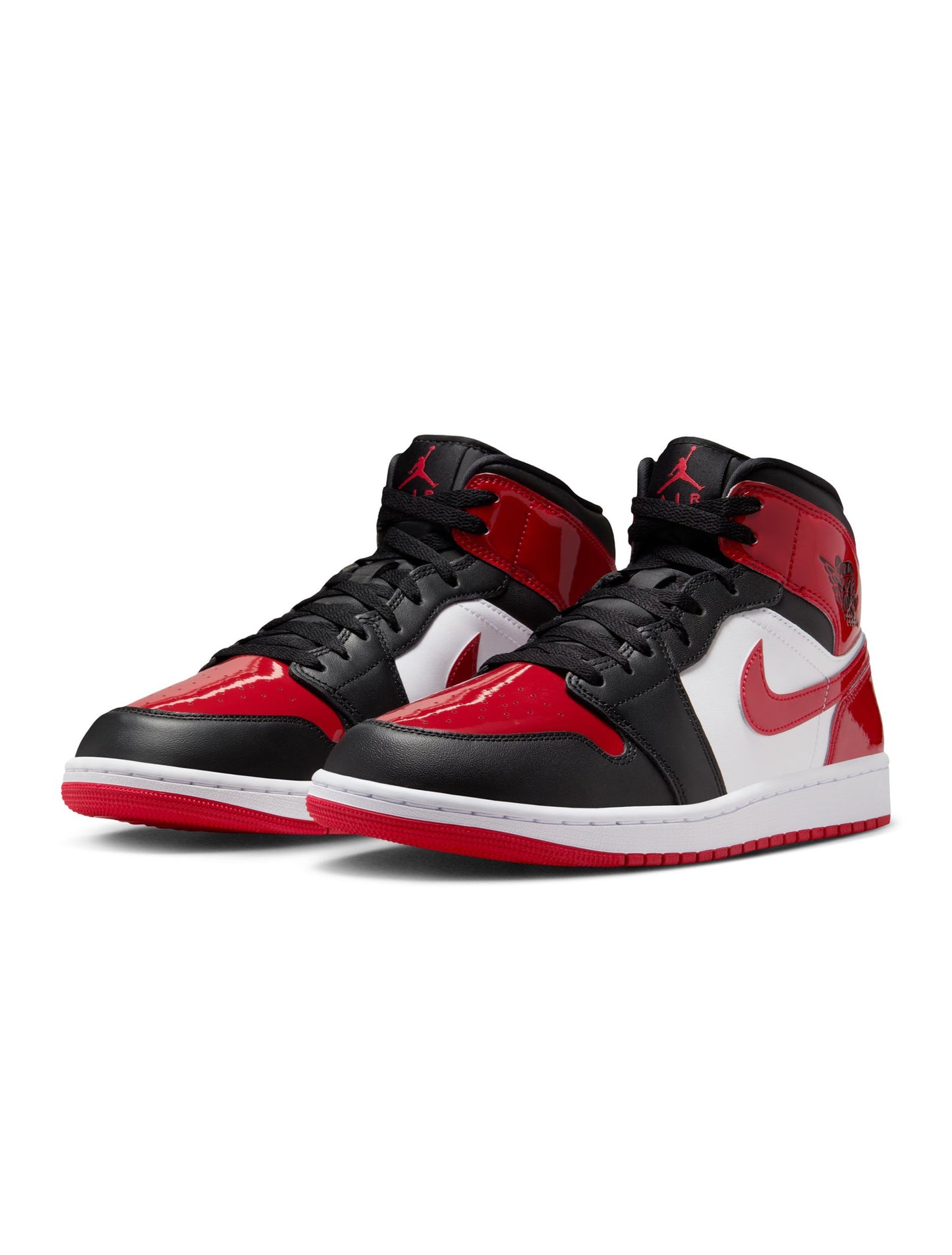 Air Jordan Mens 1 Mid SE - Black/Varsity Red