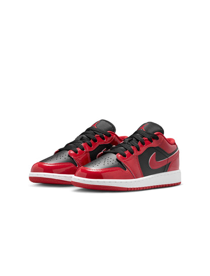 Air Jordan Big Kids 1 Low SE - Black/Varsity Red