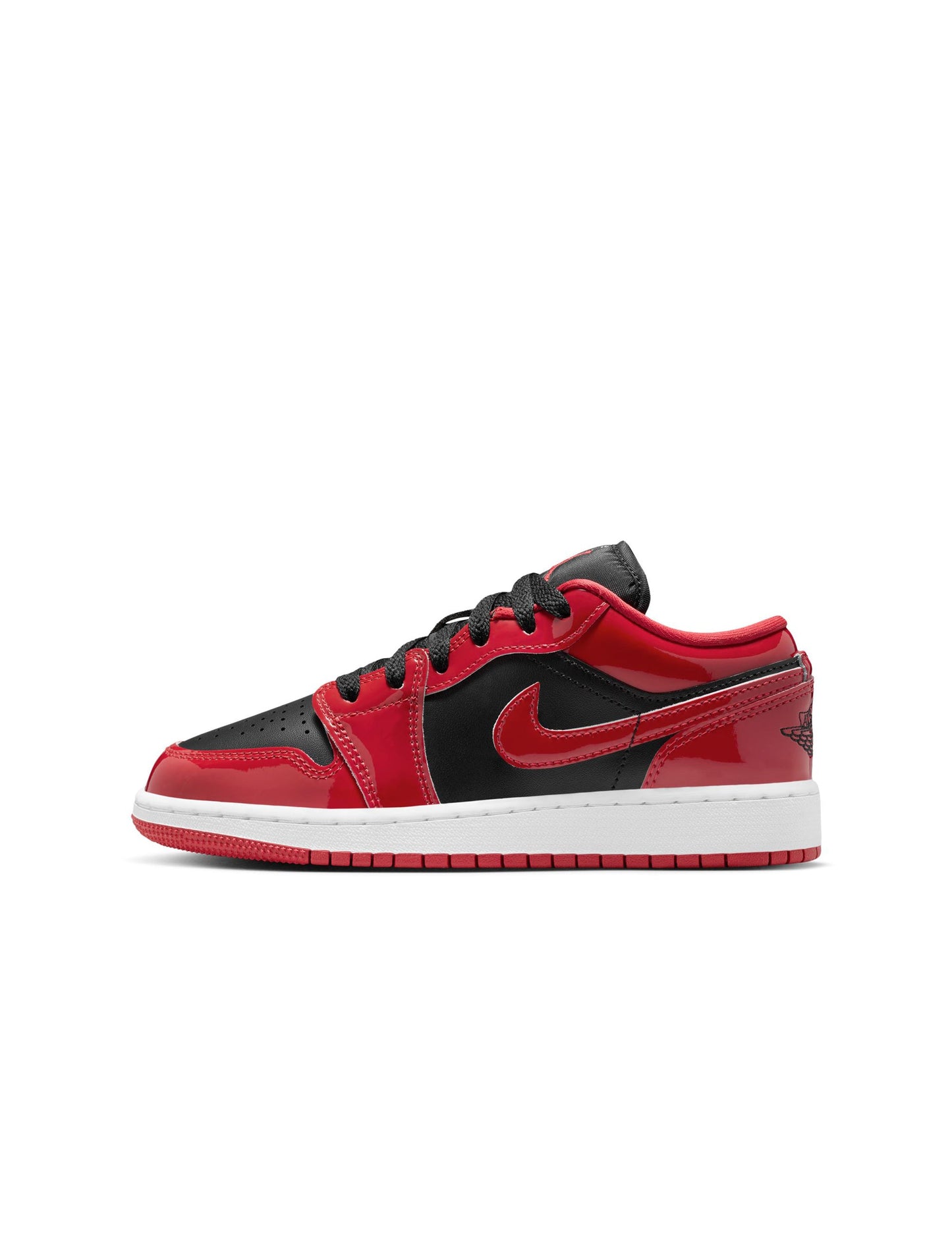 Air Jordan Big Kids 1 Low SE - Black/Varsity Red