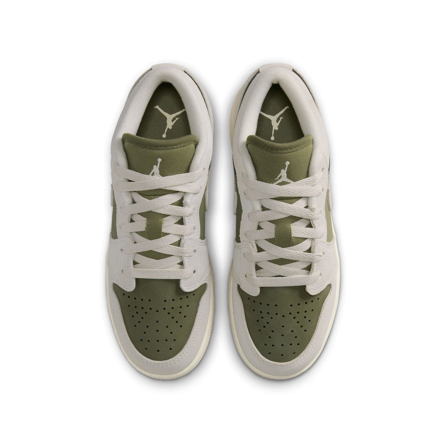 Air Jordan Big Kids 1 Low SE - Medium Olive