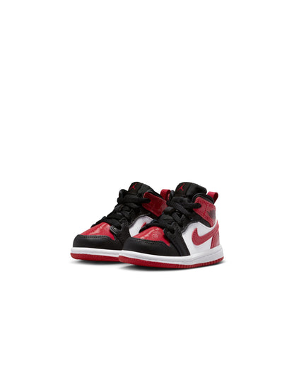 Air Jordan (TD) 1 Mid SE - Black/Varsity Red
